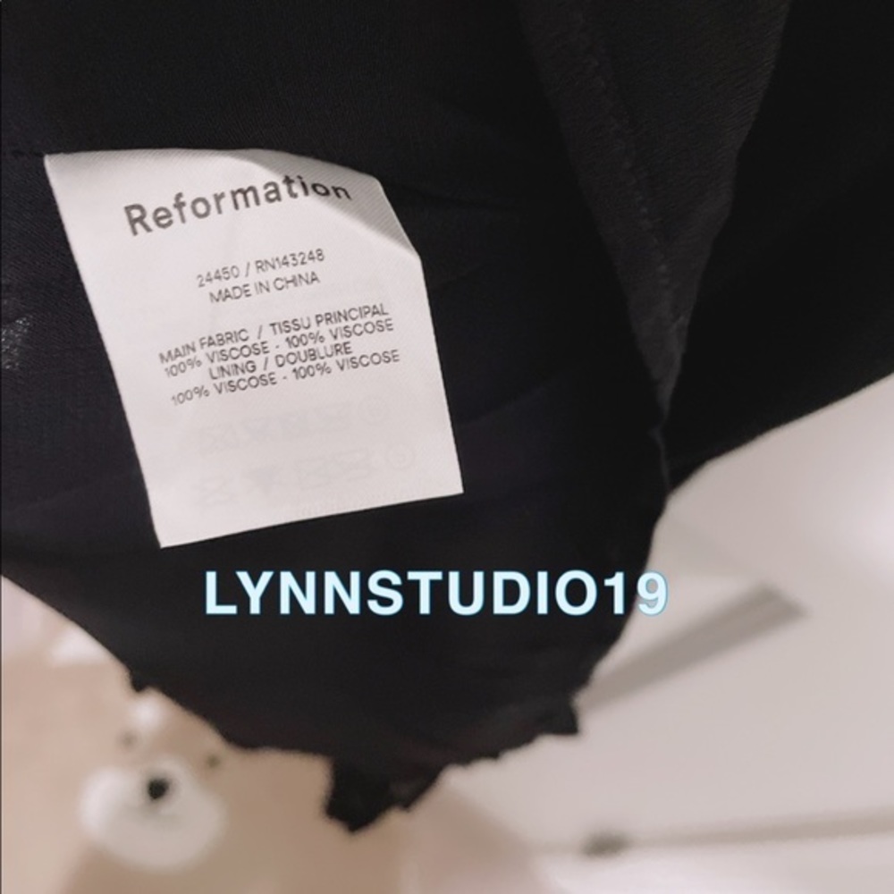 ๐ NWOT Reformation Nikita Dress Black - Picture 6 of 7